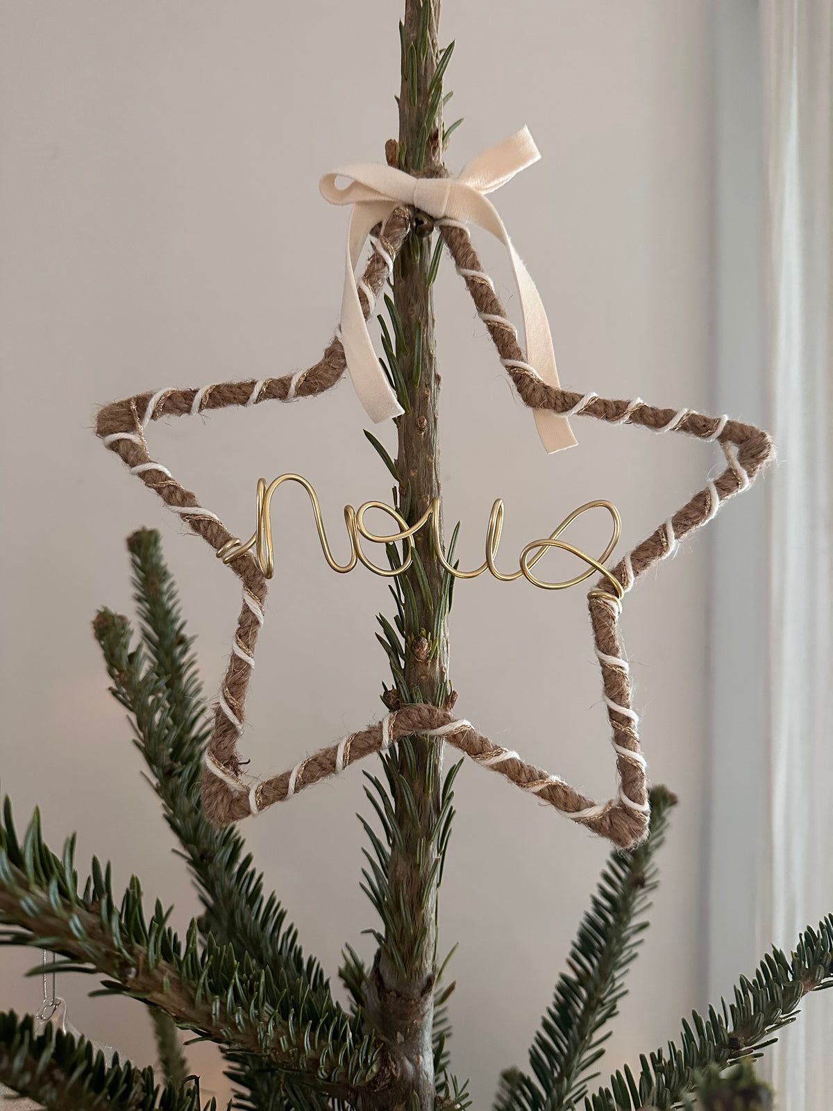 Étoile en jute