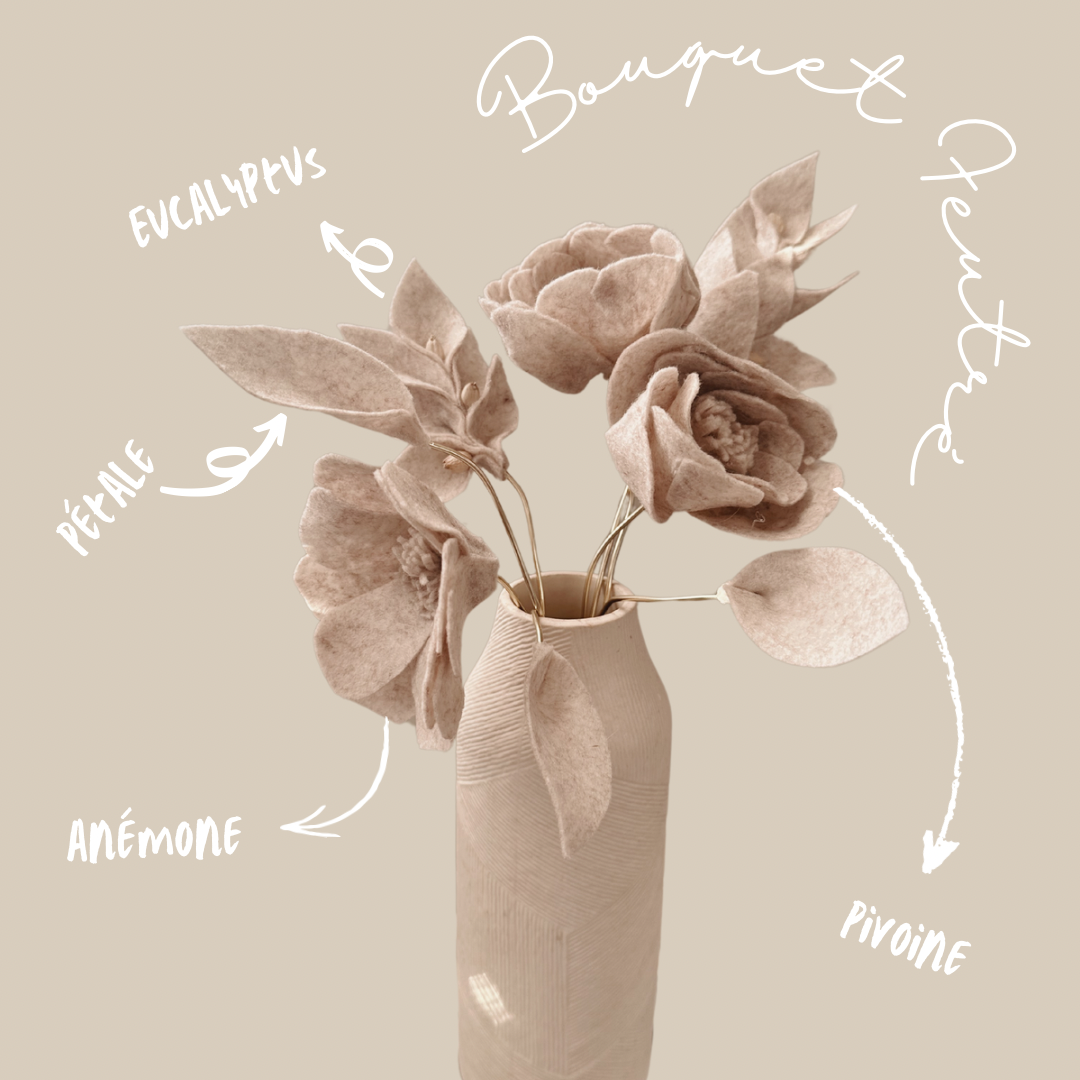 Fleurs feutrées