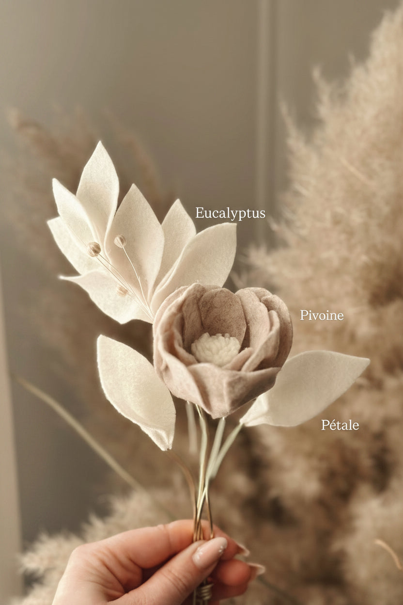 Fleurs feutrées