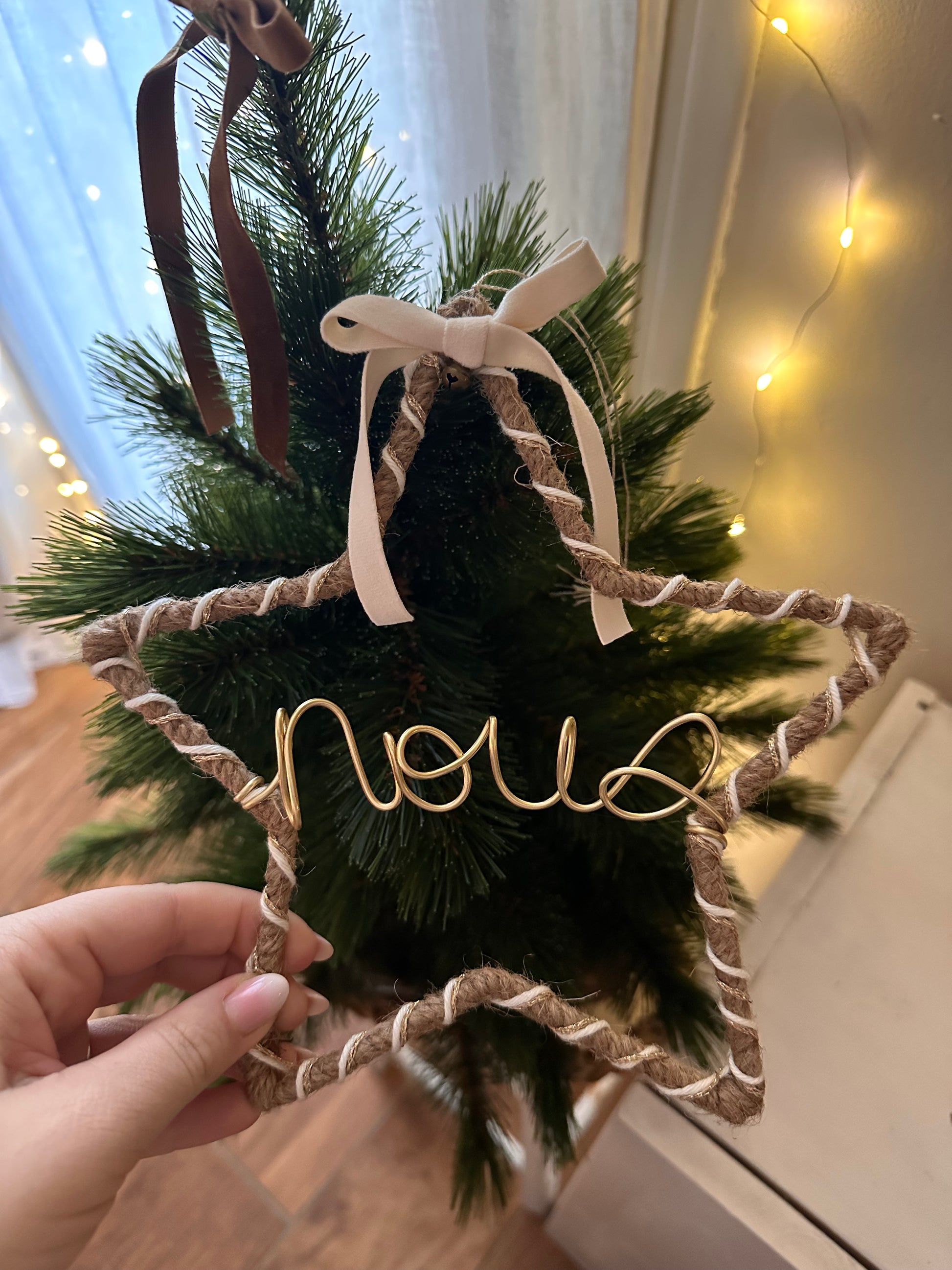Étoile en jute